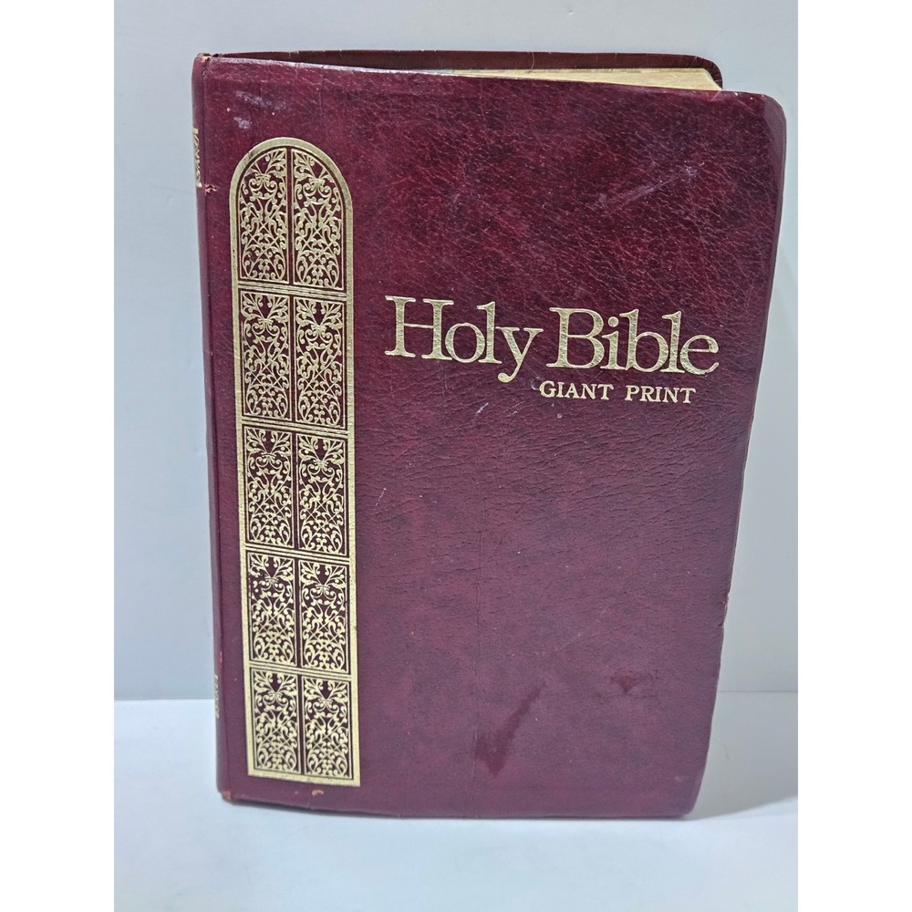 Holy Bible King James Version Giant Print Reference Edition Red Cover